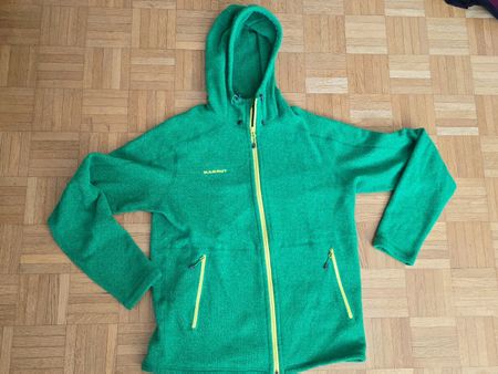 Mammut Fleecejacke Gr.L Grün mit Kapuze