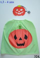Cape CITROUILLE / KÜRBIS       t. 3 - 4 ans             NEU!