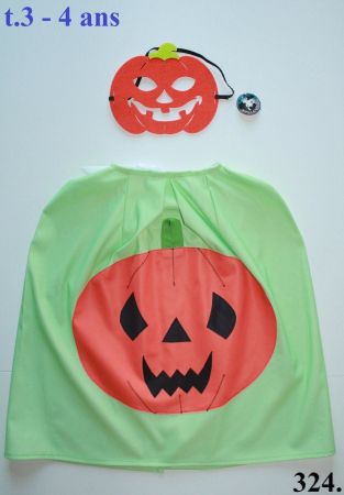 Cape CITROUILLE / KÜRBIS       t. 3 - 4 ans             NEU!