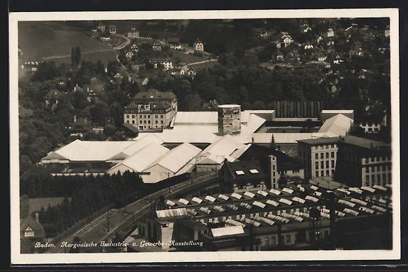 Cartoline postali: Baden, Aargauische Industrie- u. Gewerbe – Usato da Berlin venduto da bartko-reher