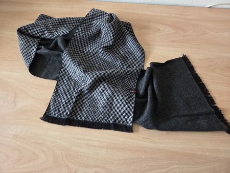 Warmer Wendeschal Schwarz/Grau 30x180cm Neu Unisex 