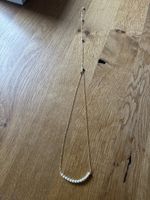 Braut-Halskette mit Rückenkette, goldig
