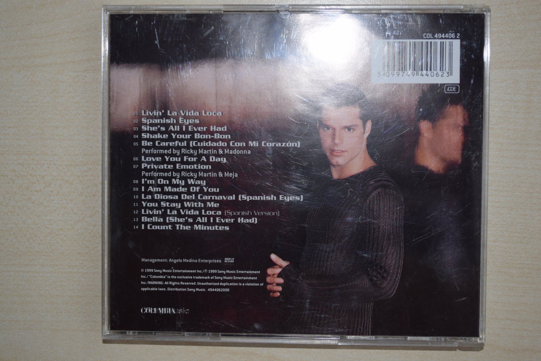 CD: RICKY MARTIN (536) – Usato da Reutigen venduto da DONDON55 1