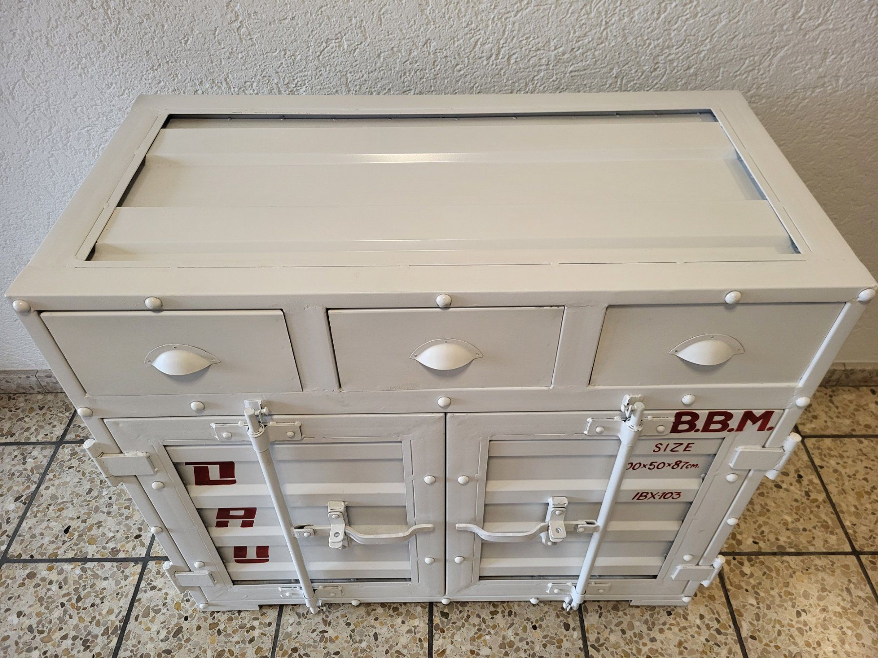 Cassettiere: Urban Style Metallic Retro Container Table – Nuovo (secondo la descrizione) da Bülach venduto da babolat001 5