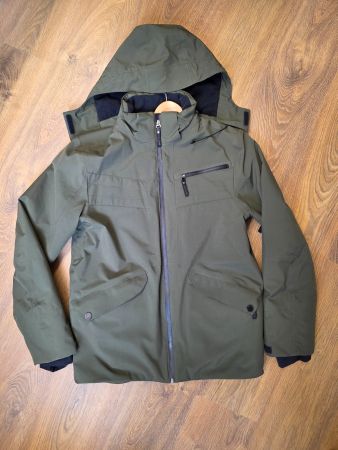 Snowboardjacke, Skijacke, Jacke olivgrün Gr. S (Herren)