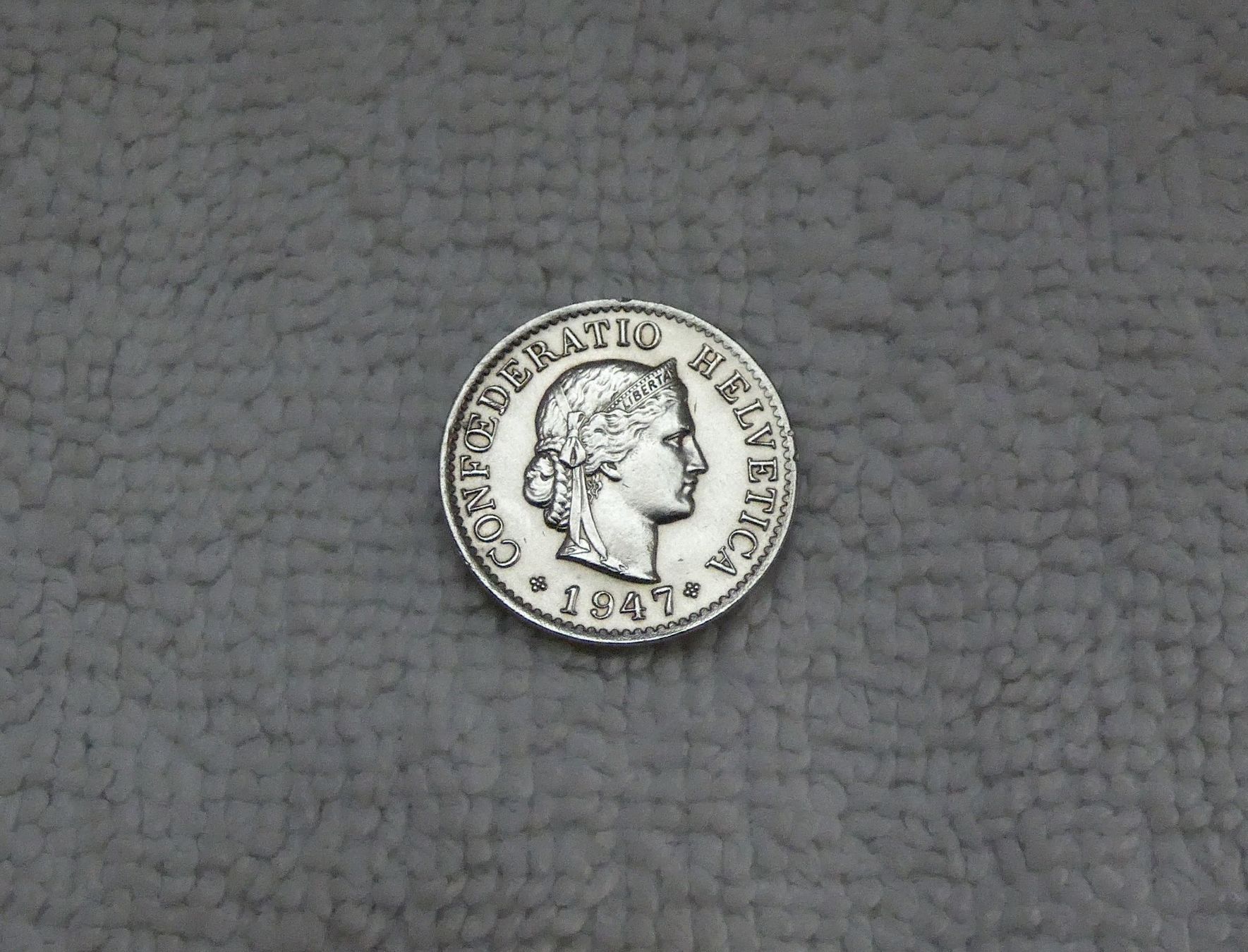 Tutti le monete: 5 centimes/rappen 1947 – Usato da Nyon venduto da Ilmi09