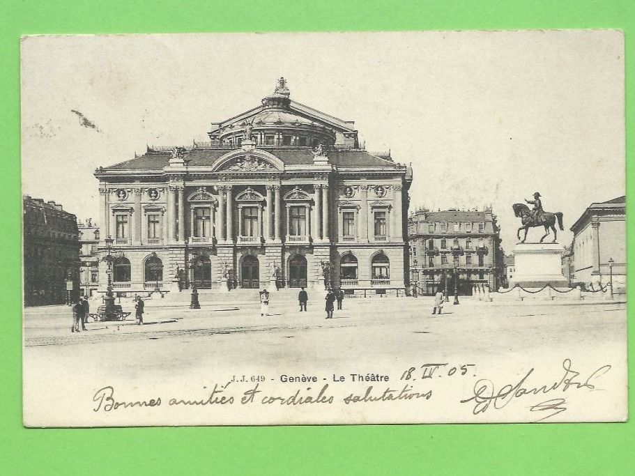 Cartes postales: Genève - Théâtre – D'occasion à Zürich par t24_de