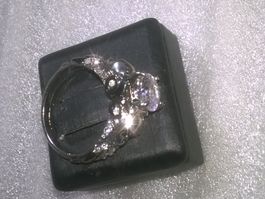 ring modeschmuck mit echt kristall,,,glanzig
