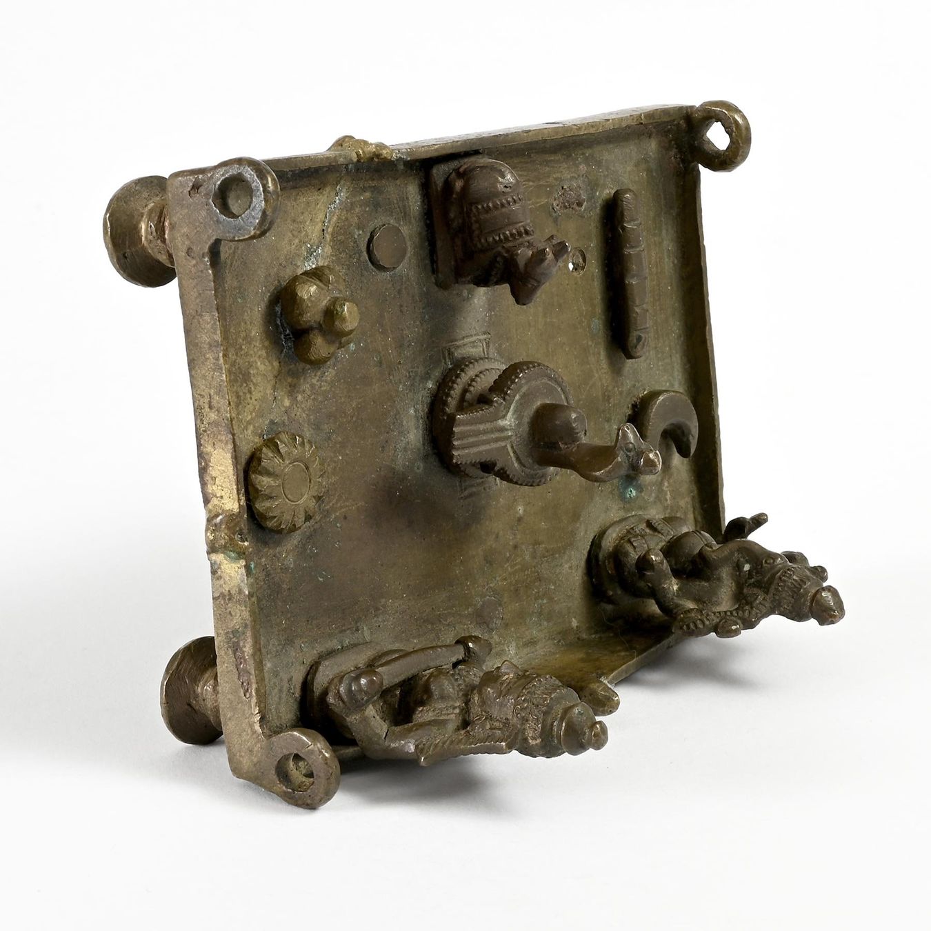 Sculture & Statue: Antiker Bronze Miniatur Altar, Indien – Usato da Bern venduto da chamunda 4