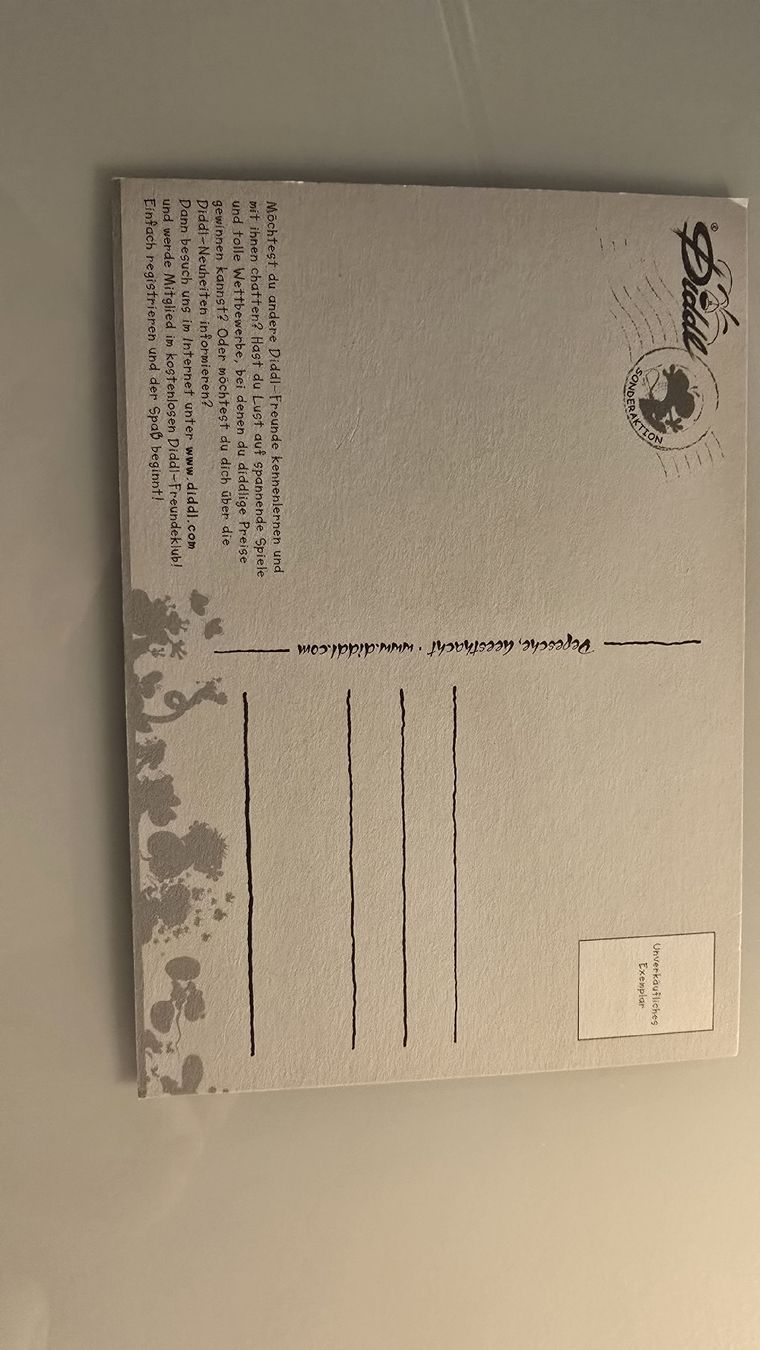 Cartoline: Diddl Give away Postkarte – Usato da wallisellen venduto da funkelsternchen5 1