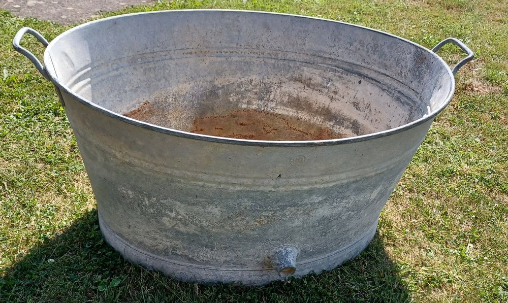 Grosse Zinkwanne Nostalgie Garten Deko Shabby Chic Vintage Kaufen auf