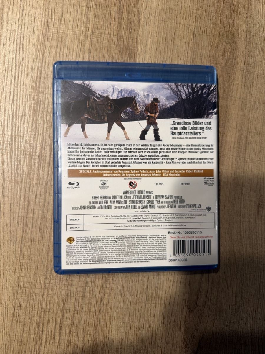 Tutti i DVDs: Jeremiah Johnson (1972) BluRay – Usato da Hagendorn venduto da masterchieff 1