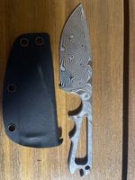 Damastmesser mit Scheide, neuwertig, Top Zustand!