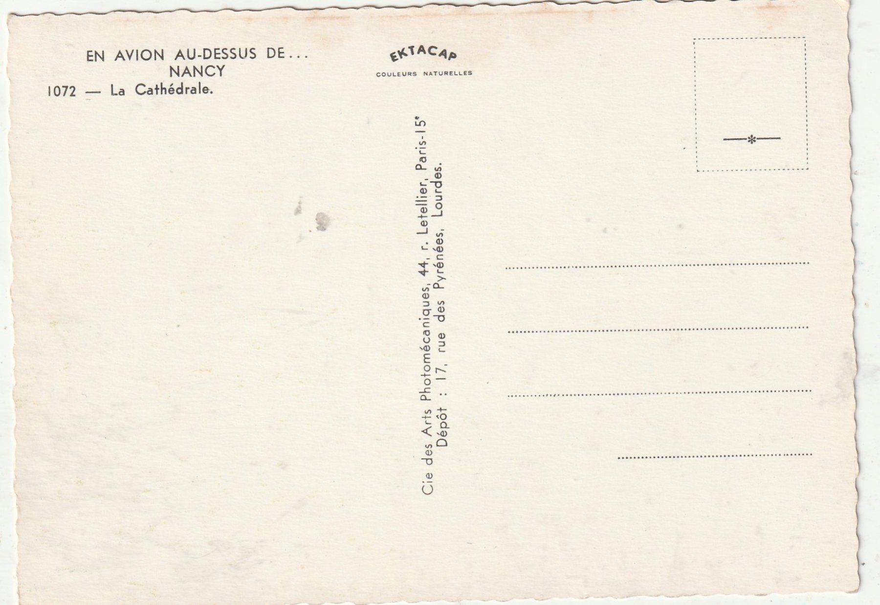 Cartes postales: Nancy – D'occasion à Lumbrein par made02 1