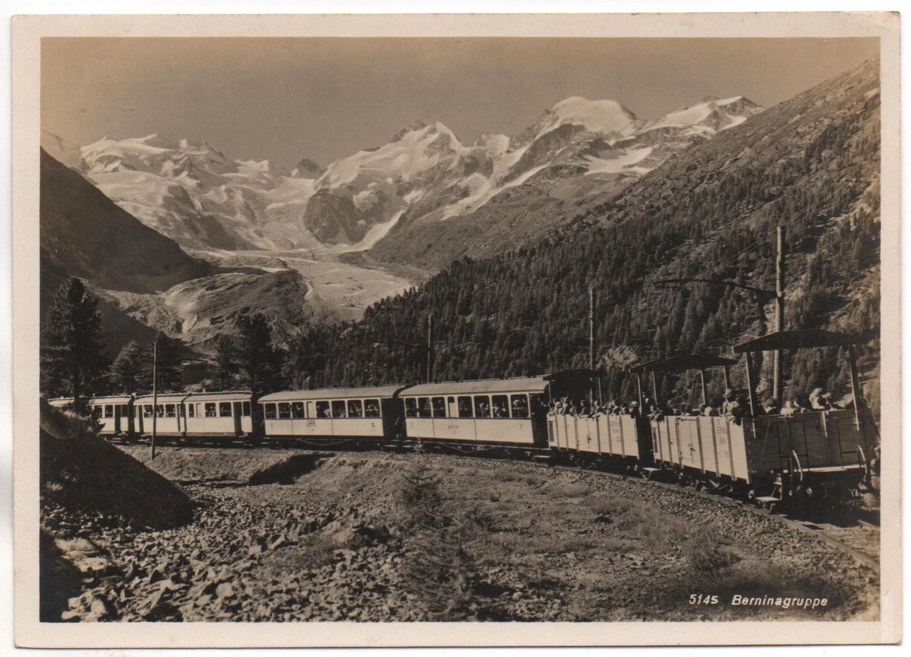 Cartes postales: BERNINABAHN mit Berninagruppe – Neuf (Voir description) à Jona par philajona