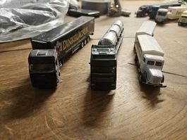 3 Modellautos: LKW-Sammlung, verschiedene Marken, (B1)