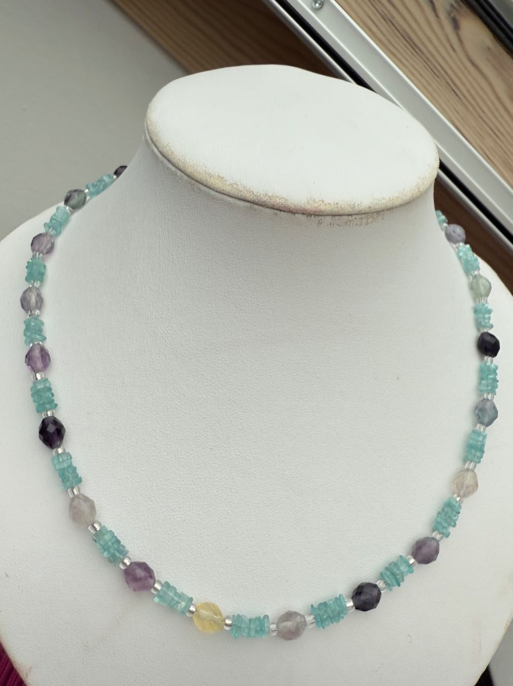 Catenine: Unikat Blautopaz, Fluorit Collier NEU – Nuovo e nell'imballaggio originale da Basel venduto da Chili007 5