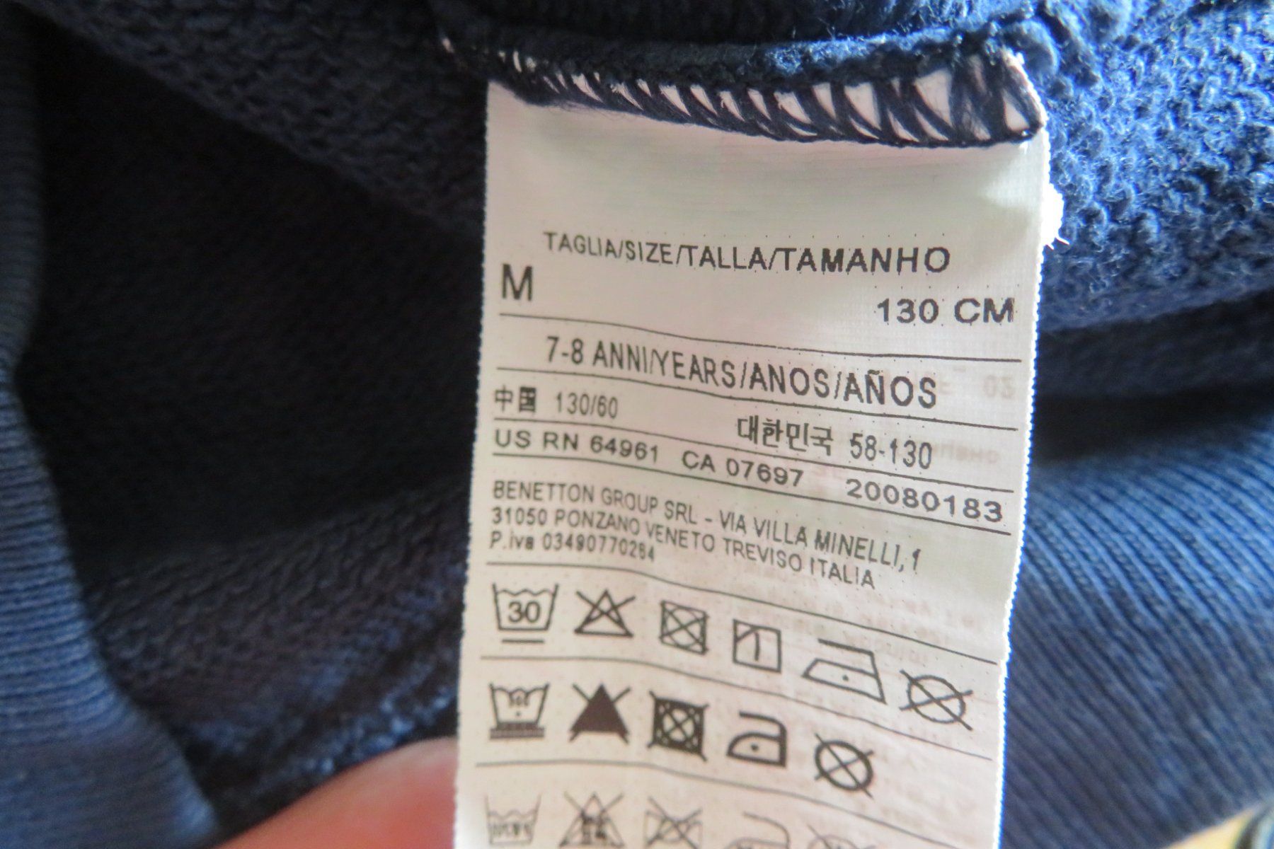 Benetton Maglioni & Felpe: Benetton Pullover Gr.130 – Usato da Steckborn venduto da Bibendum02 2