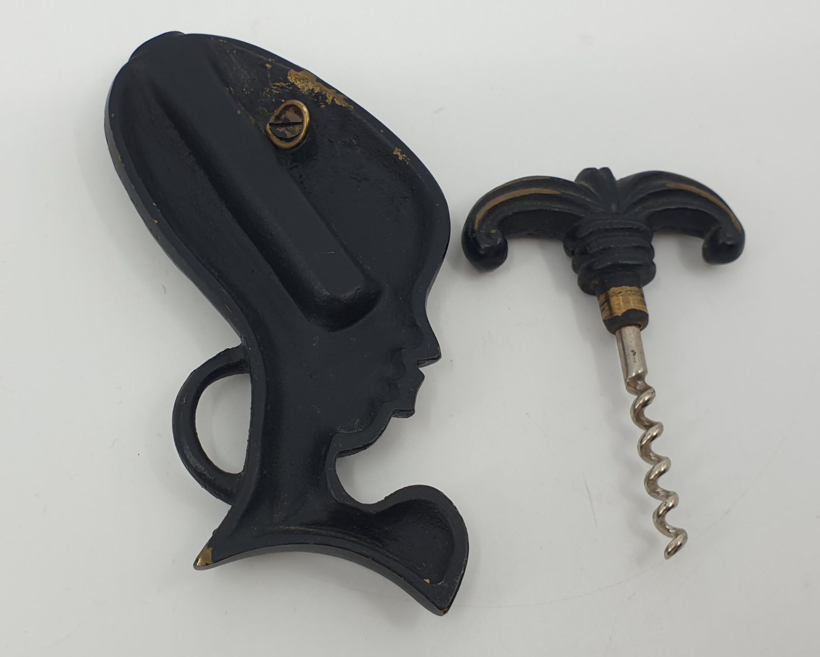 Sculptures & Statues: Mid Century Wandfigur mit Korkenzieher – D'occasion à Emmen par Brockofsky 4