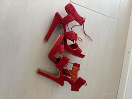 Sandalen Etam Korallenrot Grösse 36