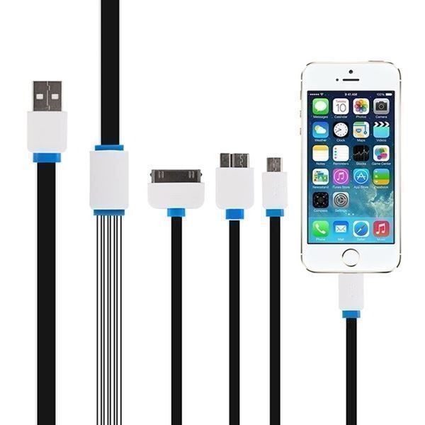 Cavi: Kabel 4 in 1 Samsung iPhone 4 5 6 7  #40 – Nuovo e nell'imballaggio originale da Montreux venduto da CABLEKABEL 4