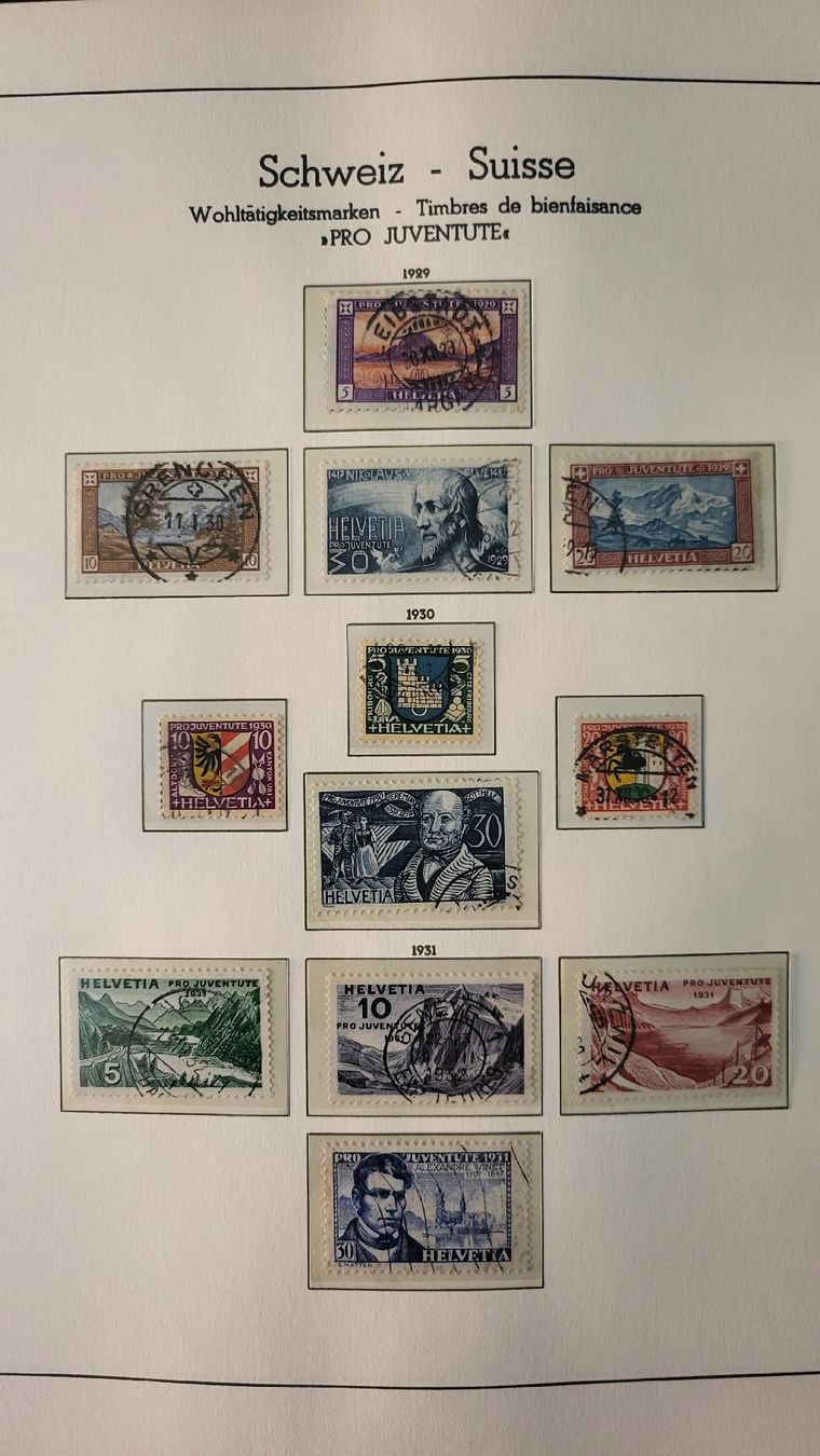 Alle Briefmarken: Briefmarken Sammlung Schweiz Pro Juventute 1913-2002 – Gebraucht aus Thun von harry999 3
