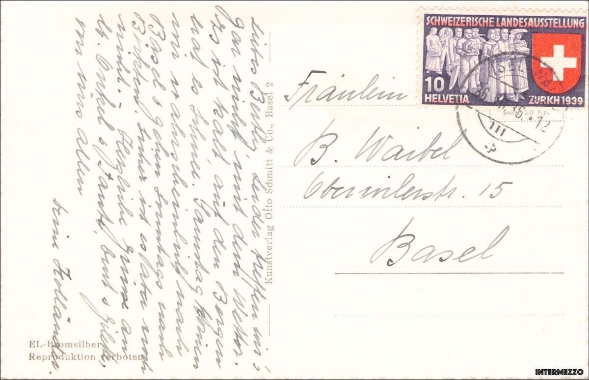 Cartoline postali: Iseltwald // 1938 Brienzersee – Usato da Basel venduto da intermezzo12 1