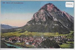 Glarus mit Vorderglärnisch - Litho