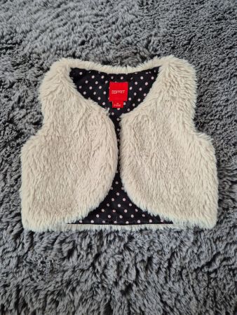 Esprit Mädchen Weste Fellimitat, Gr. 80, Top Zustand!