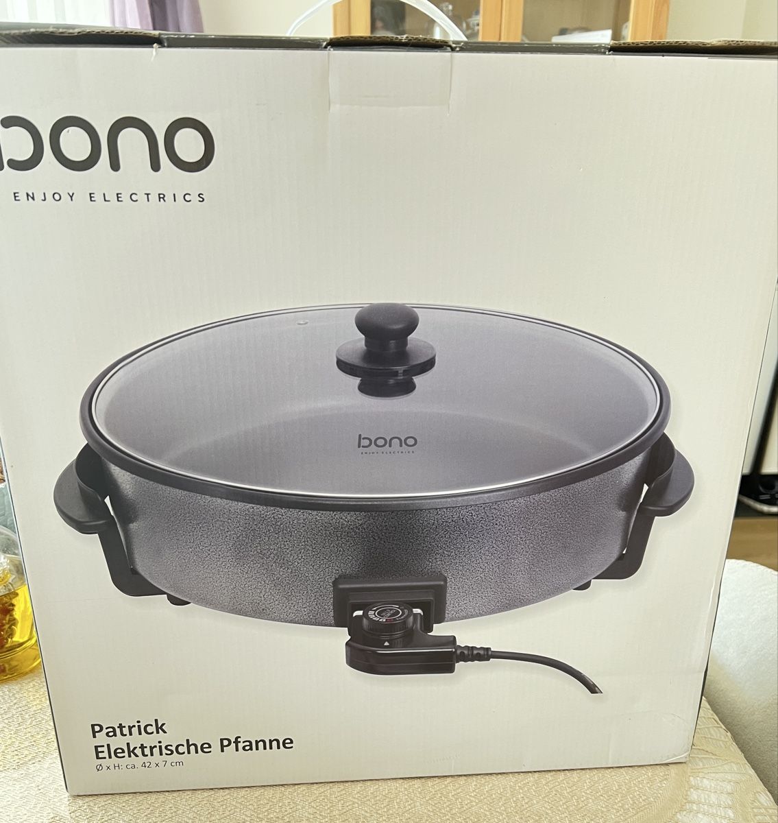 Pfannen: Bono Elektrische Pfanne Mit Glasdeckel – Neu und originalverpackt aus Zürich von haschmet 6