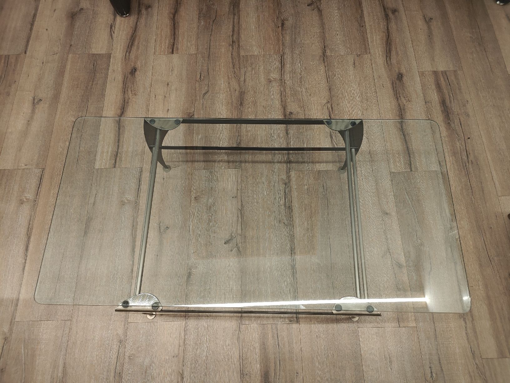Tavoli: Glas-Couchtisch mit Metallgestell – Usato da Luzern venduto da RemsyRainbow 2