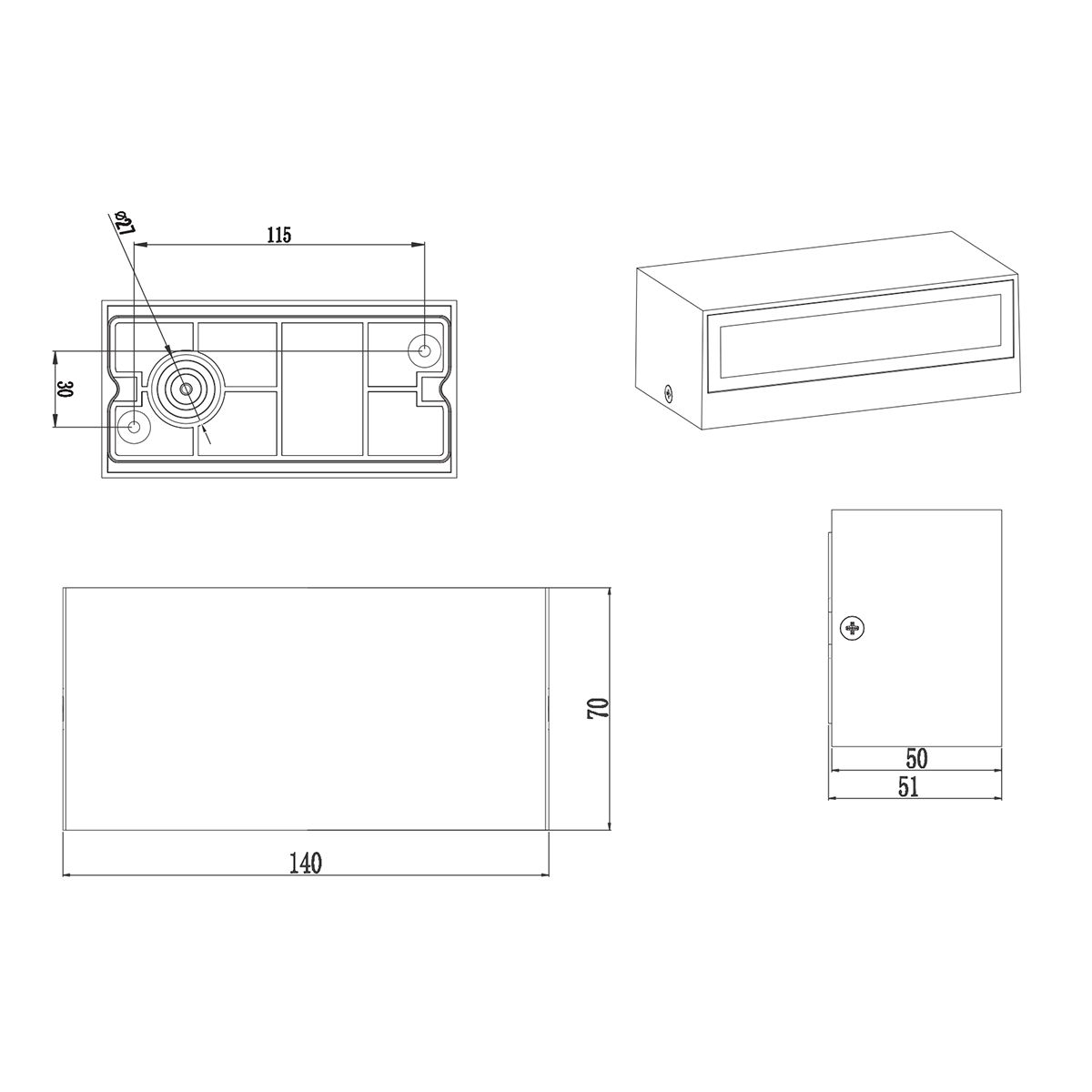 Lampade: LED Aussen Wandleuchte, OSRAM; IP65 – Nuovo (secondo la descrizione) da Kreuzlingen venduto da Smart-Light 3