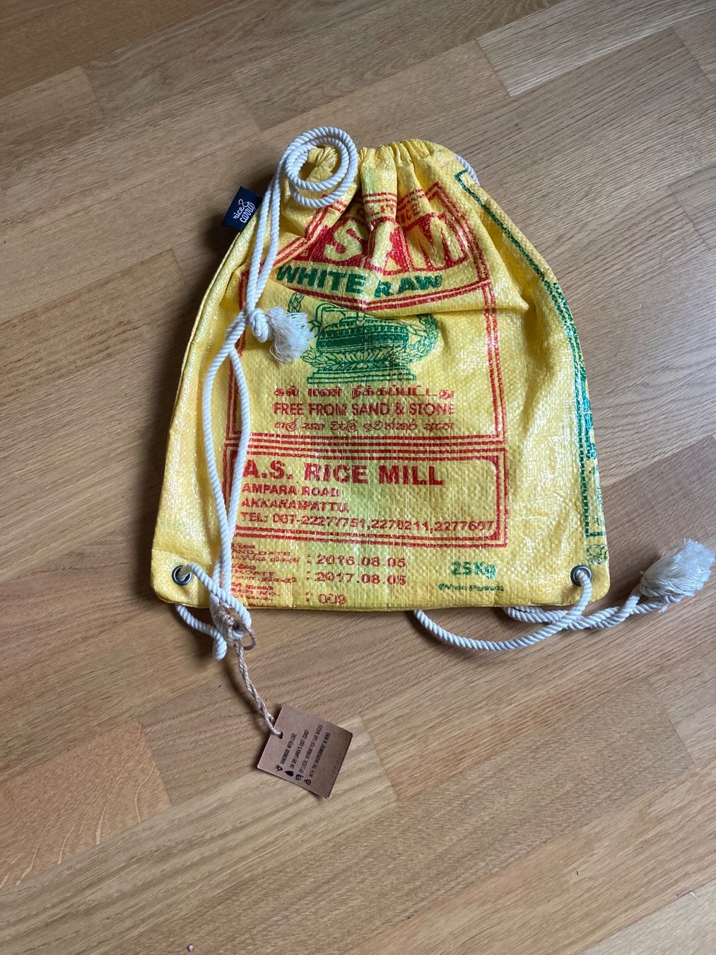 Zaini: Rucksack aus recyceltem Reissack – Nuovo (secondo la descrizione) da Zürich venduto da beckybron