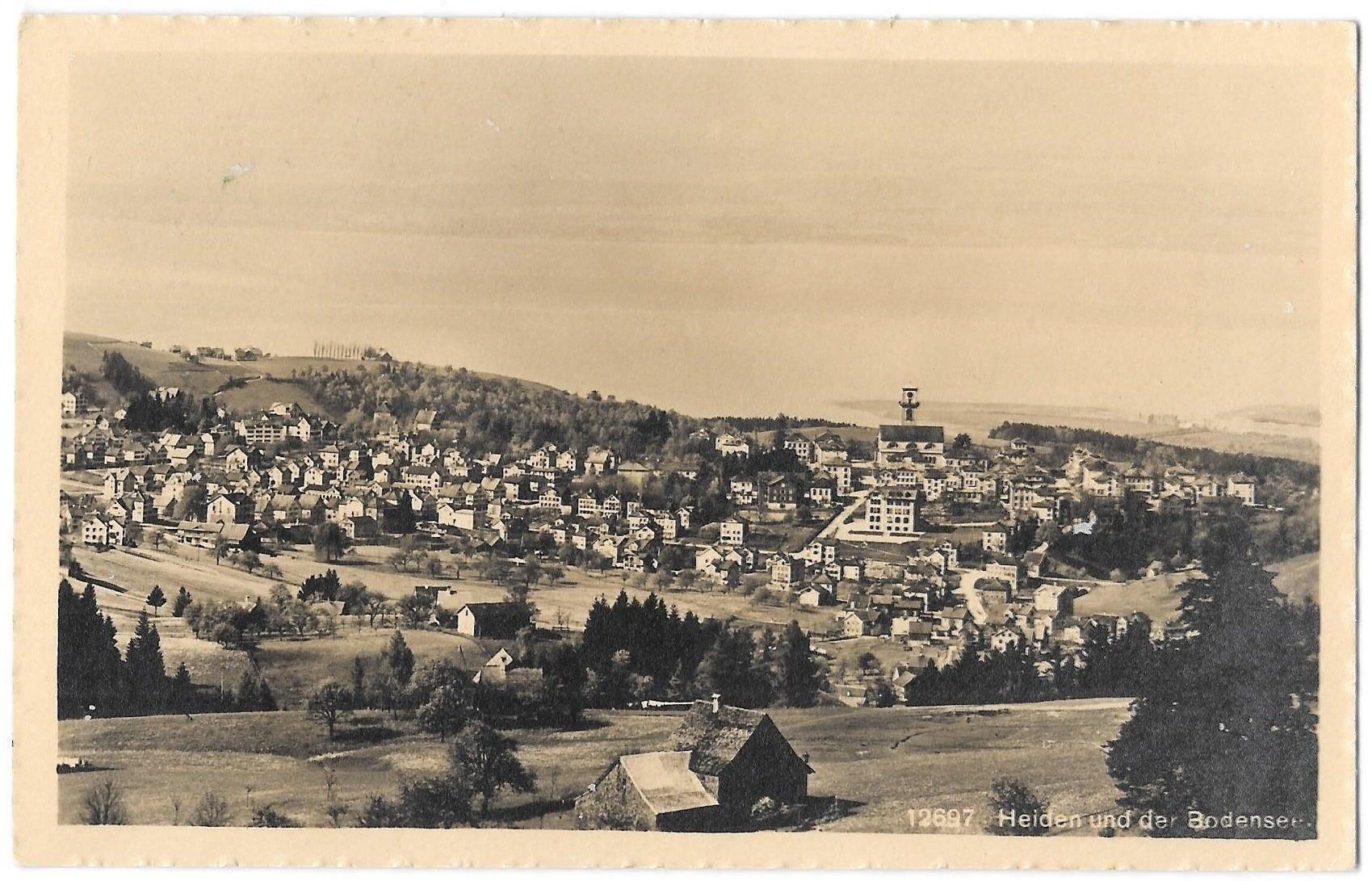 Cartoline postali: Heiden und der Bodensse Gesamtansicht – Usato da Olten venduto da clotaldi
