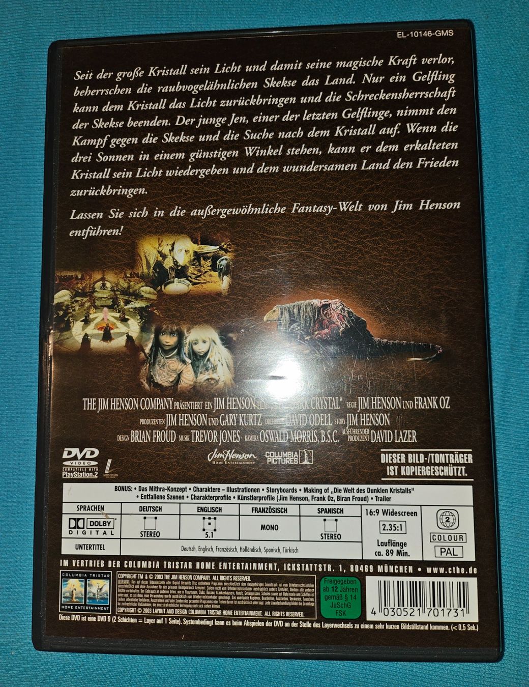 Alle DVDs: DVD: Der dunkle Kristall – Gebraucht aus Thun von Shame 1