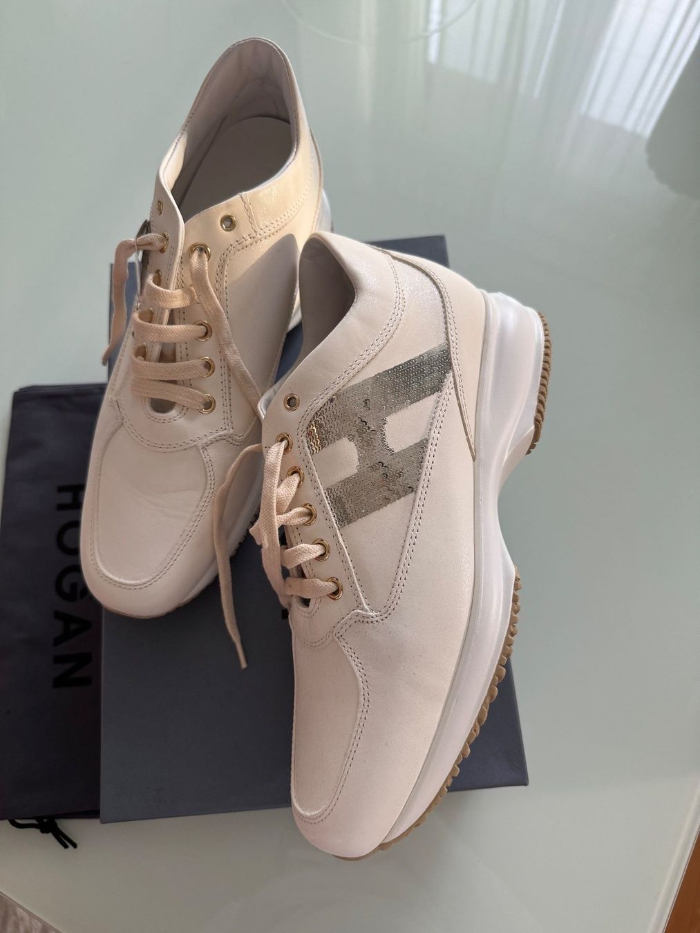 Hogan Scarpe da donna: Sneakers Hogan Interactive Weiss – Nuovo e nell'imballaggio originale da Adliswil venduto da atram57 1