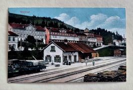Waldstatt -  Bahnhof - Güterschuppen - 1912