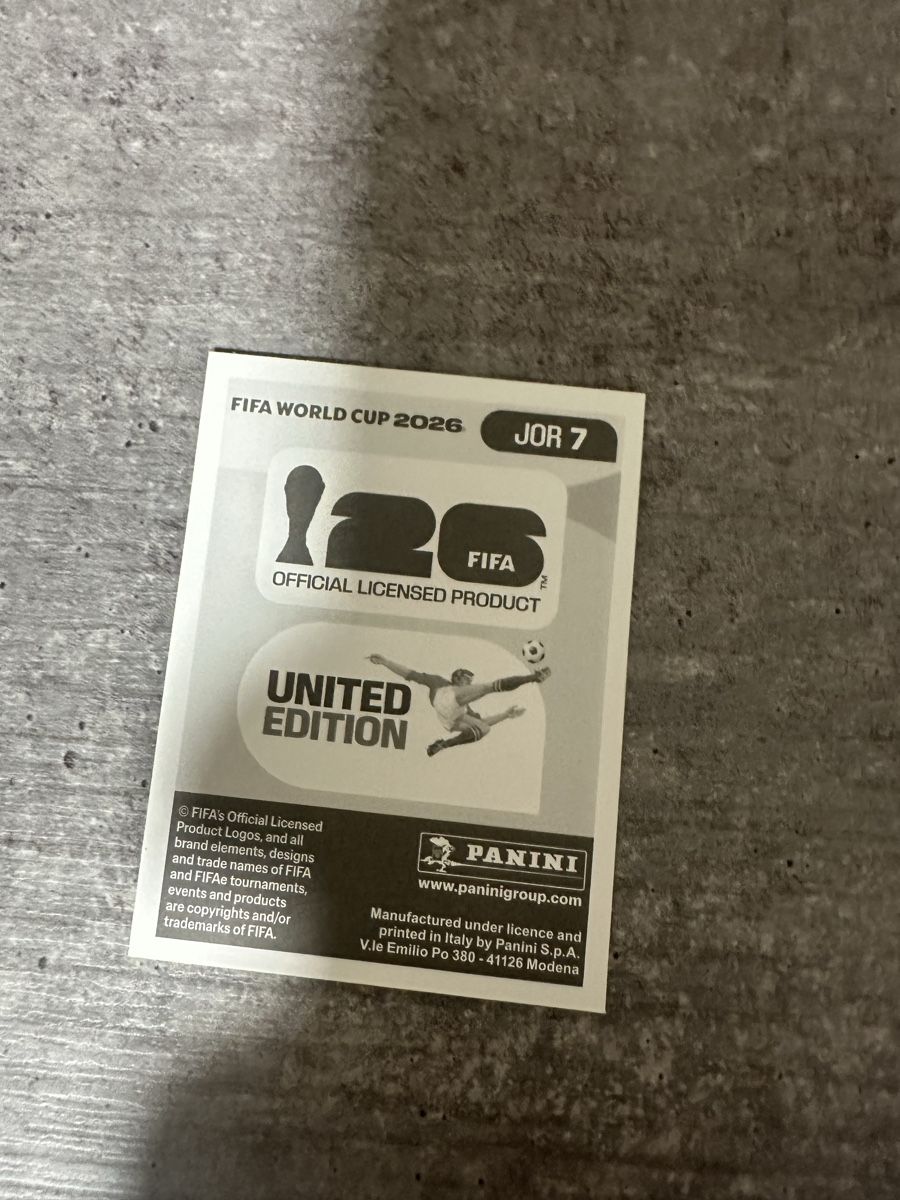 Panini Sammelbilder & Trading cards: JOR 7 , FIFA WORLD CUP 2026 PANINI  – Neu (gemäss Beschreibung) aus Frauenfeld von 1PegPeg1 1