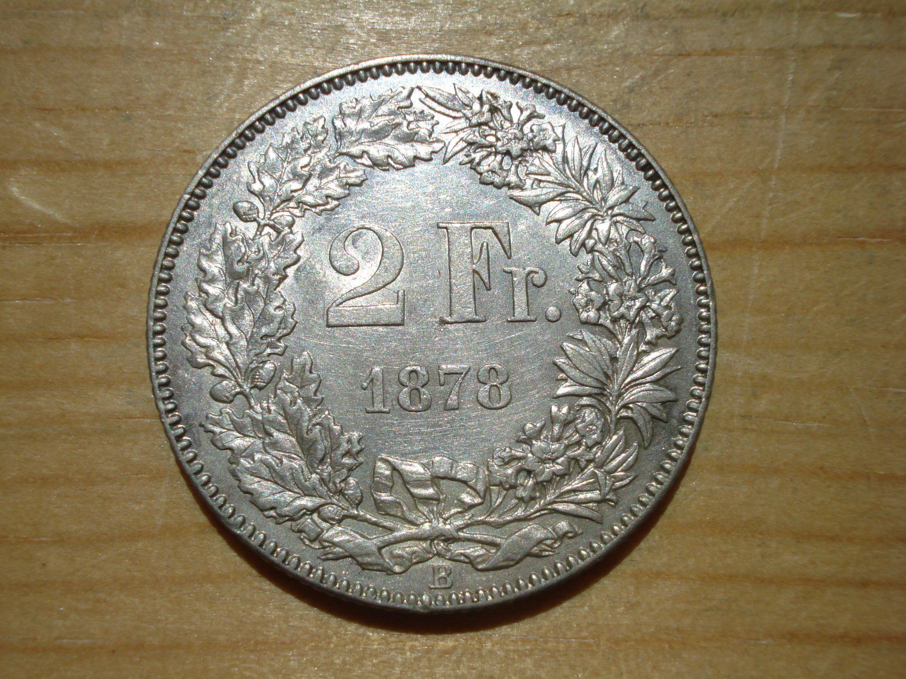 Tutti le monete: (H3) 2 Franken 1878 UNZ- – Usato da Erlach venduto da Net-Coins