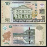 Suriname 10 Dollar UNC 2020