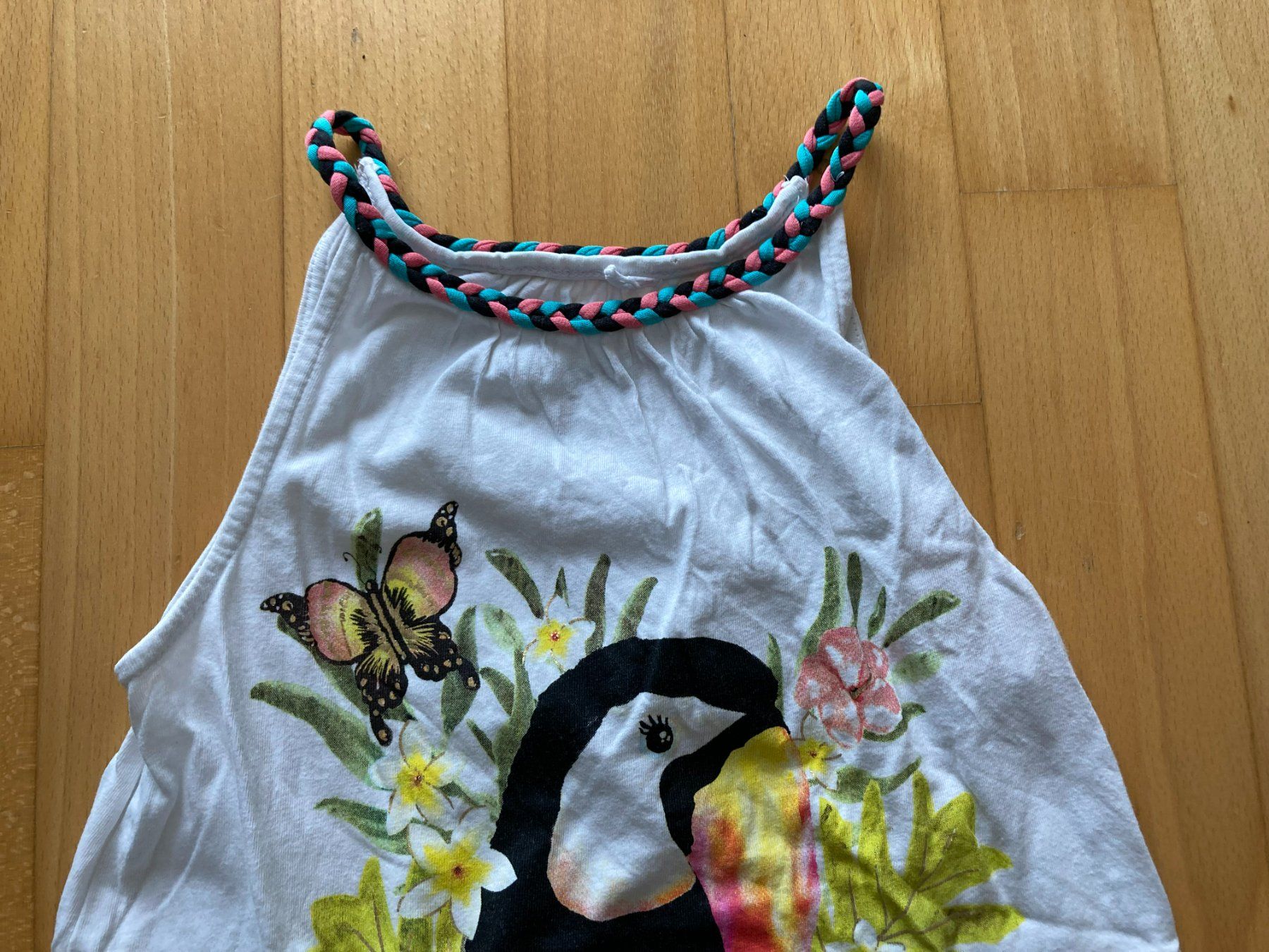 Camicette, T-shirt & Top: Top "tropischer Sommer" mit Tukan – Usato da Muttenz venduto da Juvenile33 3