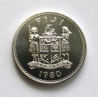 FIJI - 10$ 1980, H.G.H. Prince Charles  - 30g 925 Silver