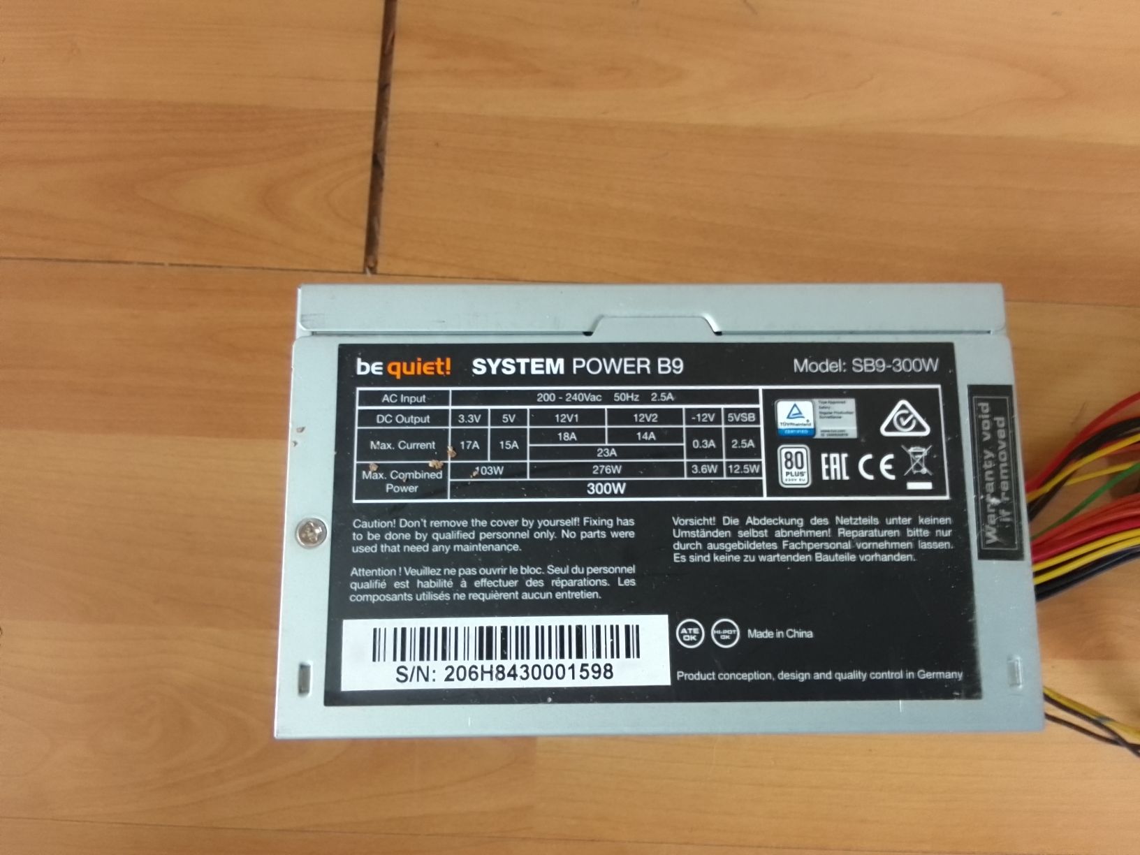 PCs: PC Netzteil Be Quiet Sb9 300 Watt – Gebraucht aus Ebmatingen von swiss.canadian 1