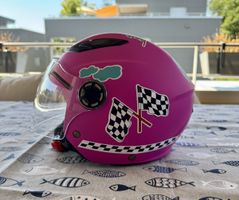 Kinder Jethelm SKA-P Fun Mono Grösse YL Matt-fuchsia