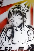 KAZOTO SHINTO (Japan, *1960) Easy Rider, Street-Art, Stencil