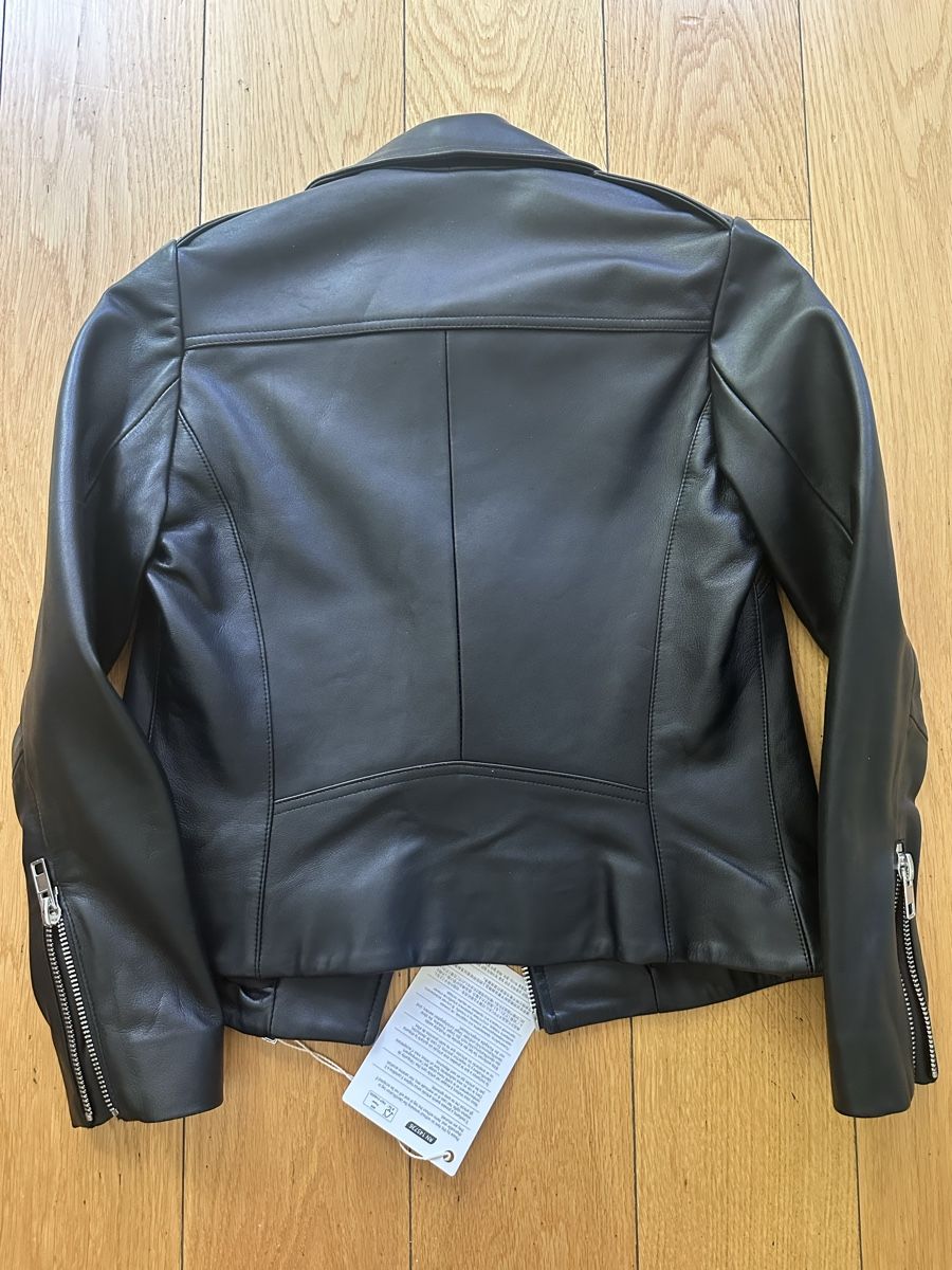 Sandro Giacche: Sandro leather jacket NEW!! Size 1 – Nuovo e nell'imballaggio originale da Geneve venduto da iri_dr5s 5