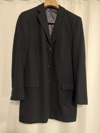 Schwarzer Herren Wintermantel Gr. 52
