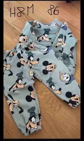 H&M Mickey & Goofy Set Grösse 86