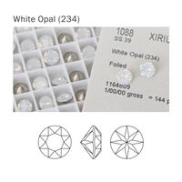 1088 Swarovski, White opal, SS39 / 8 mm / 2 Stück
