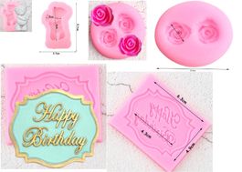 Backform Silikon  Fondant Happy Birthday
